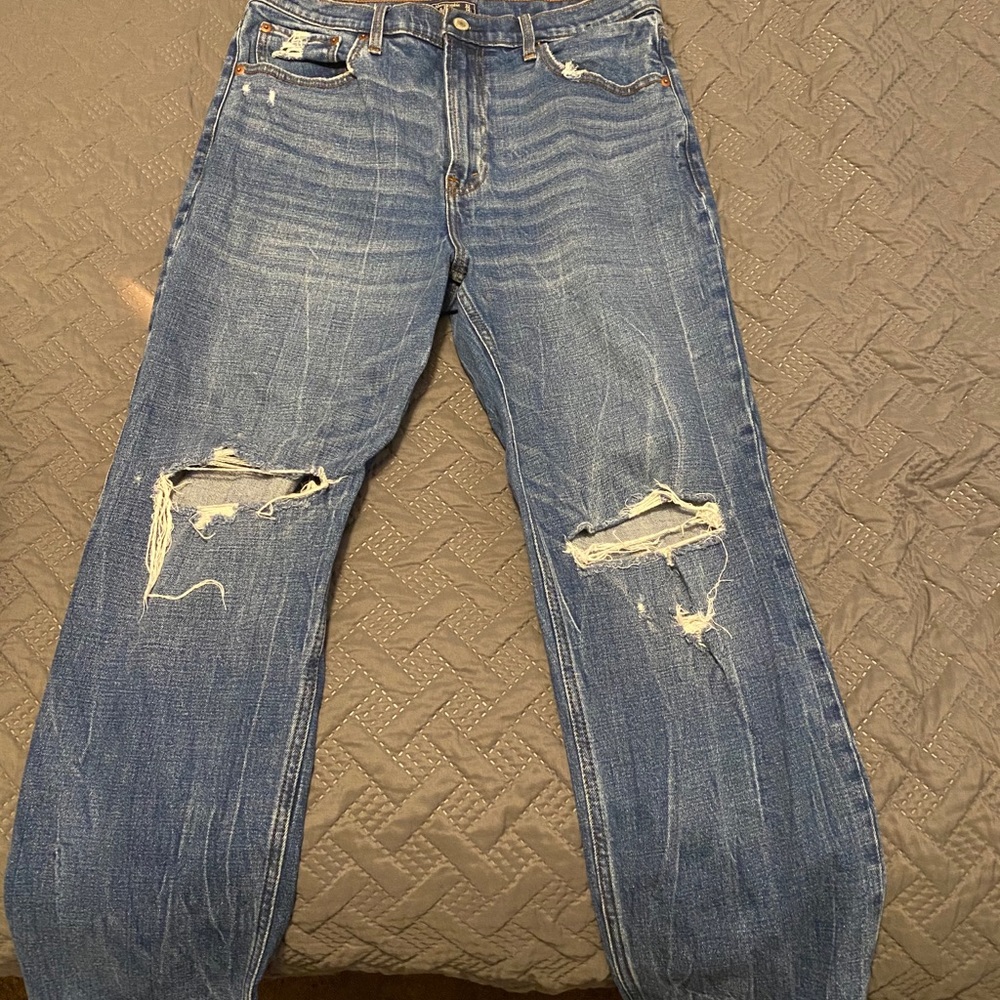 Abercrombie & Fitch Ultra High Rise Straight Jeans
